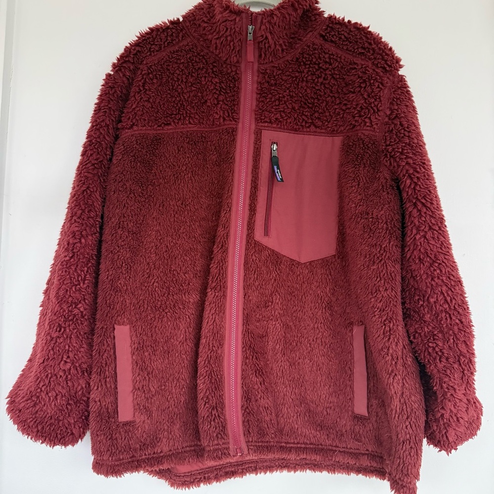 Patagonia Retro-X Burgundy Sherpa Jacket - Picture 4 of 5
